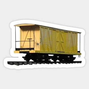 Little Yellow Boxcar Sticker